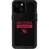 NFL Arizona Cardinals Black Performance Series iPhone 13 Mini Waterproof Case
