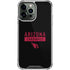 NFL Arizona Cardinals Black Performance Series iPhone 13 Pro Max Clear Case