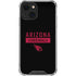 NFL Arizona Cardinals Black Performance Series iPhone 14 Clear Case
