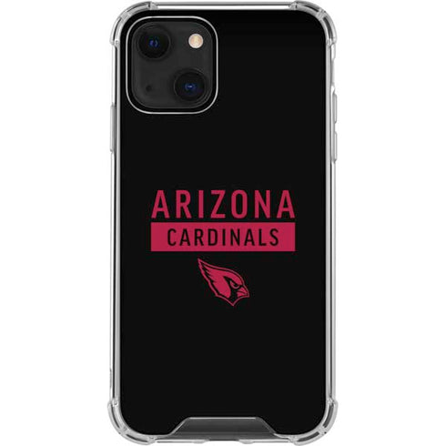 NFL Arizona Cardinals Black Performance Series iPhone 15 Plus Clear Case