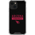 NFL Arizona Cardinals Black Performance Series iPhone 14 Plus Clear Case