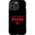 NFL Arizona Cardinals Black Performance Series iPhone 15 Pro Impact Case