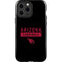 NFL Arizona Cardinals Black Performance Series iPhone 14 Pro Max Impact Case