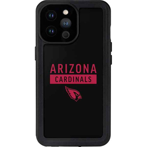 NFL Arizona Cardinals Black Performance Series iPhone 14 Pro Max Waterproof Case