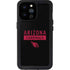 NFL Arizona Cardinals Black Performance Series iPhone 14 Pro Max Waterproof Case