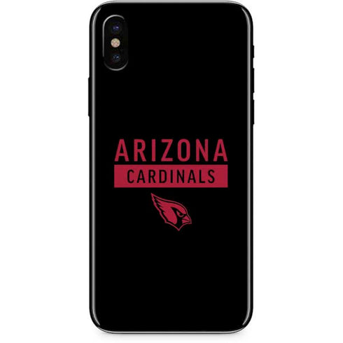 NFL Arizona Cardinals Black Performance Series iPhone X Skin