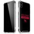 NFL Arizona Cardinals Black Performance Series iPhone XS Max Clear Case