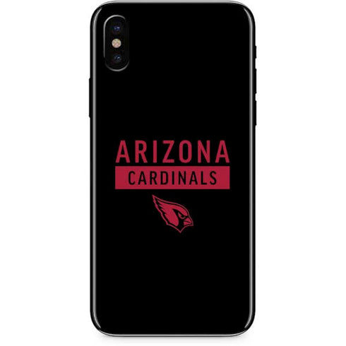 NFL Arizona Cardinals Black Performance Series iPhone XS Skin