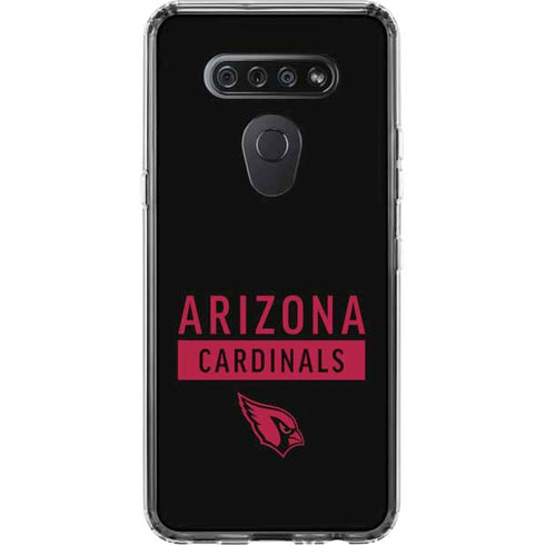 NFL Arizona Cardinals Black Performance Series LG K51/Q51 Clear Case