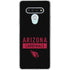 NFL Arizona Cardinals Black Performance Series LG Stylo 6 Clear Case