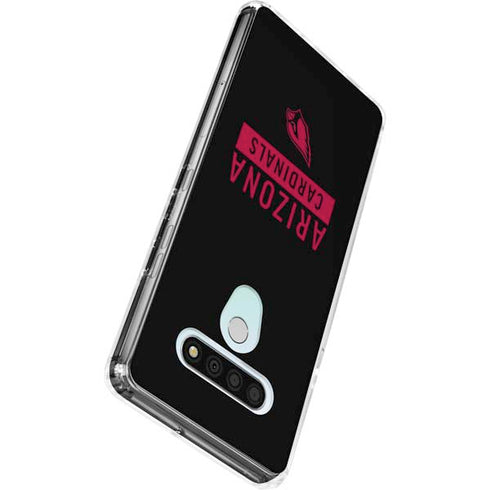 NFL Arizona Cardinals Black Performance Series LG Stylo 6 Clear Case