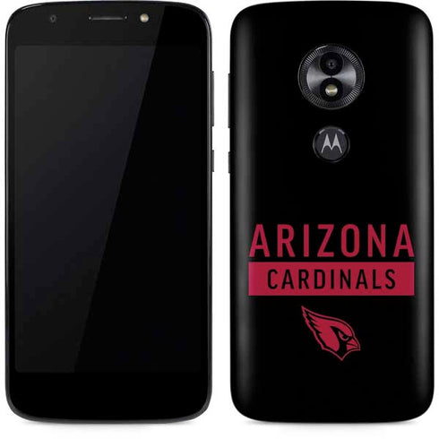 NFL Arizona Cardinals Black Performance Series Moto E5 Play Skin