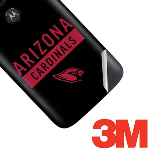 NFL Arizona Cardinals Black Performance Series Moto E5 Play Skin