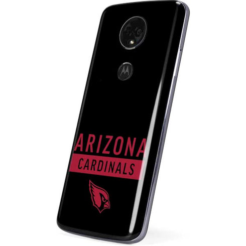 NFL Arizona Cardinals Black Performance Series Moto E5 Plus Skin