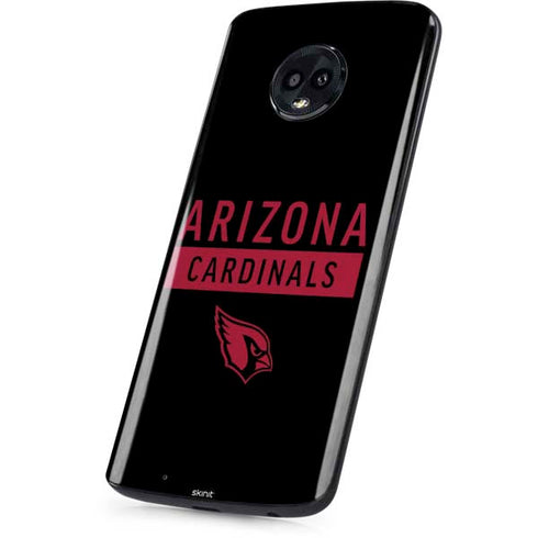 NFL Arizona Cardinals Black Performance Series Moto G6 Skin