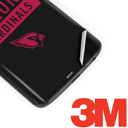 NFL Arizona Cardinals Black Performance Series Moto G6 Skin