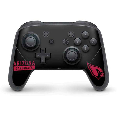 NFL Arizona Cardinals Black Performance Series Nintendo Switch Pro Controller Skin