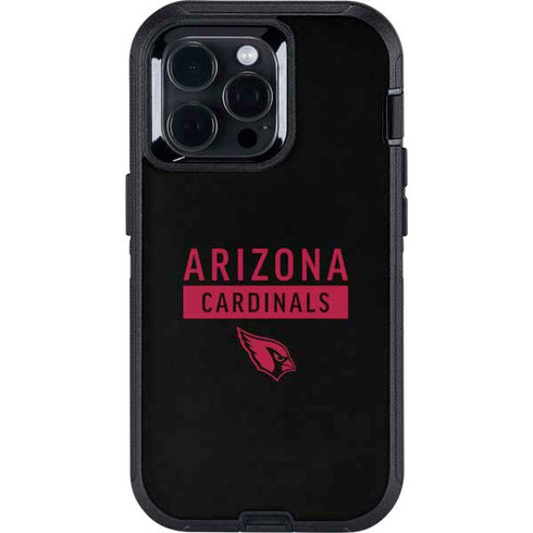 NFL Arizona Cardinals Black Performance Series Otterbox Defender iPhone Skin
