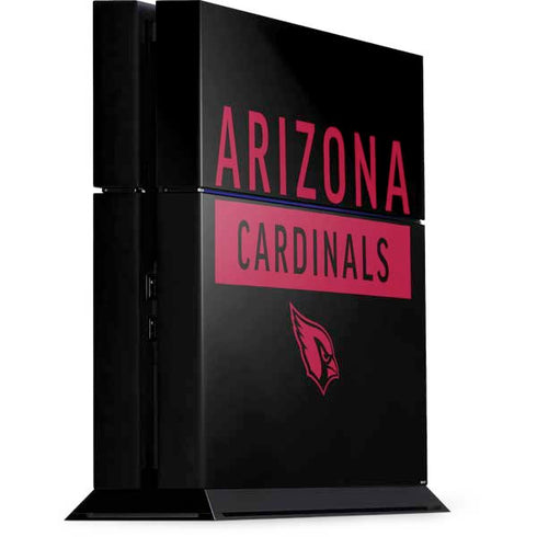 NFL Arizona Cardinals Black Performance Series PS4 Console Skin