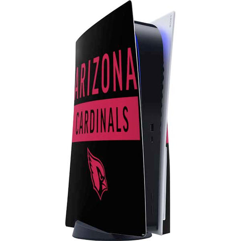 NFL Arizona Cardinals Black Performance Series PS5 Console Skin