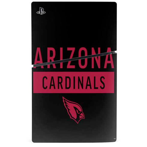 NFL Arizona Cardinals Black Performance Series PS5 Slim Disk Bundle Skin