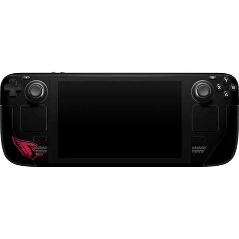 NFL Arizona Cardinals Black Performance Series Steam Deck Handheld Gaming Computer Skin
