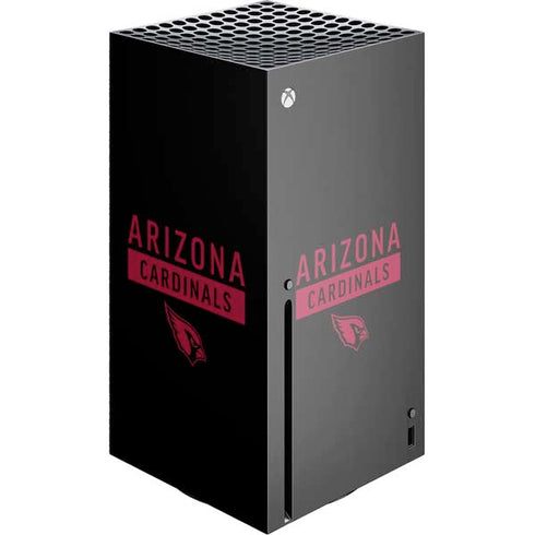 NFL Arizona Cardinals Black Performance Series Xbox Series X Console Skin