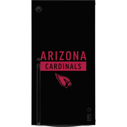 NFL Arizona Cardinals Black Performance Series Xbox Series X Console Skin