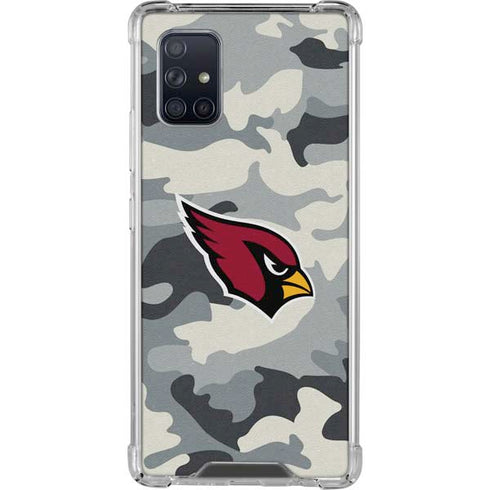 NFL Arizona Cardinals Camo Galaxy A71 5G Clear Case