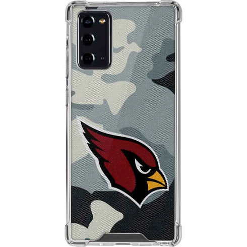 NFL Arizona Cardinals Camo Galaxy Note20 5G Clear Case