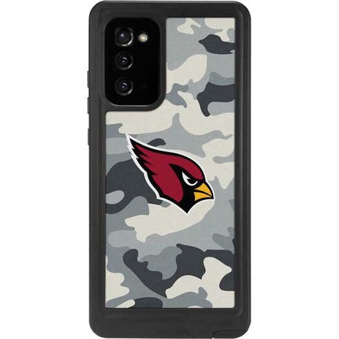 NFL Arizona Cardinals Camo Galaxy Note20 5G Waterproof Case