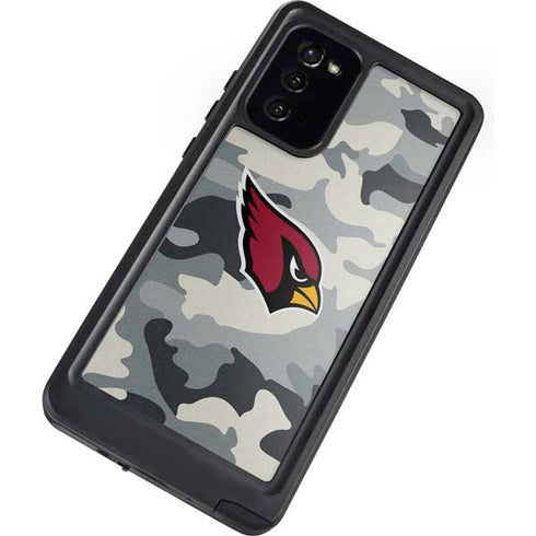 NFL Arizona Cardinals Camo Galaxy Note20 5G Waterproof Case
