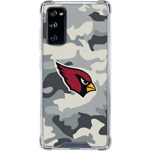 NFL Arizona Cardinals Camo Galaxy S20 FE Clear Case