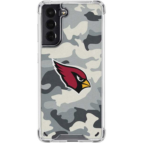 NFL Arizona Cardinals Camo Galaxy S21 5G Clear Case