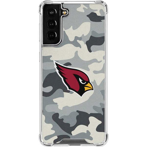 NFL Arizona Cardinals Camo Galaxy S21 FE Clear Case