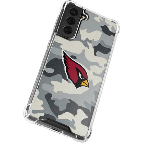 NFL Arizona Cardinals Camo Galaxy S21 FE Clear Case