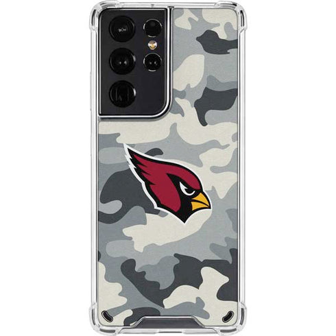 NFL Arizona Cardinals Camo Galaxy S21 Ultra 5G Clear Case