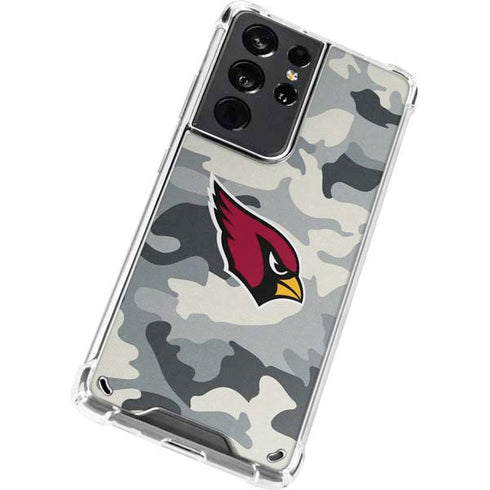 NFL Arizona Cardinals Camo Galaxy S21 Ultra 5G Clear Case