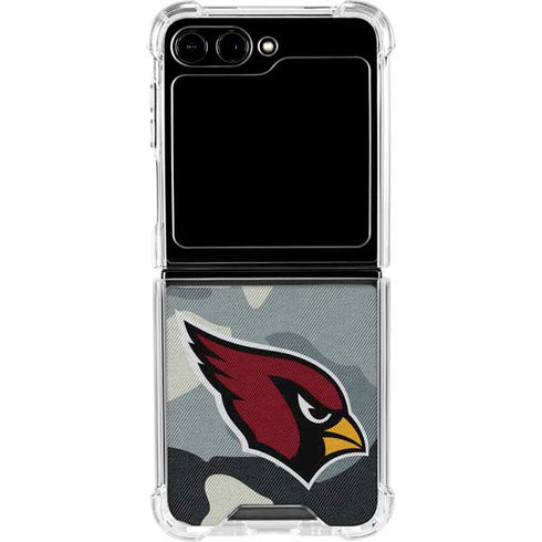 NFL Arizona Cardinals Camo Galaxy Z Flip5 5G Clear Case