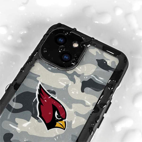 NFL Arizona Cardinals Camo iPhone 13 Mini Waterproof Case