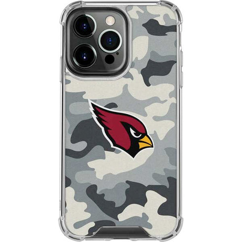 NFL Arizona Cardinals Camo iPhone 13 Pro Clear Case