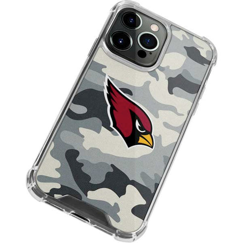 NFL Arizona Cardinals Camo iPhone 13 Pro Clear Case
