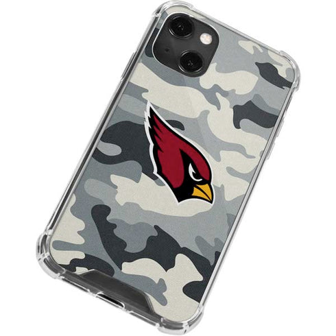 NFL Arizona Cardinals Camo iPhone 15 Plus Clear Case