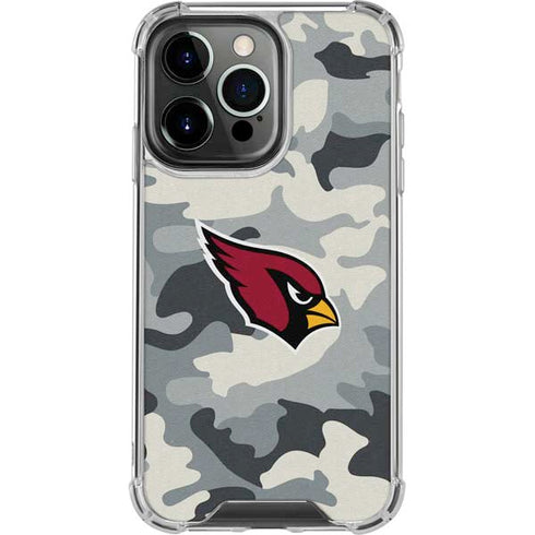 NFL Arizona Cardinals Camo iPhone 14 Pro Clear Case