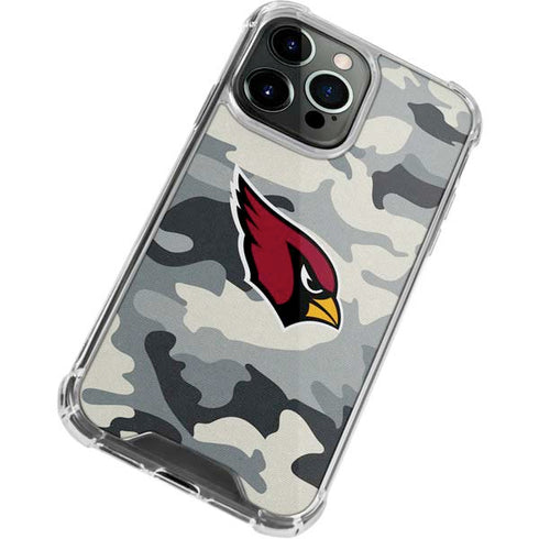 NFL Arizona Cardinals Camo iPhone 15 Pro Clear Case