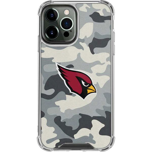 NFL Arizona Cardinals Camo iPhone 14 Pro Max Clear Case