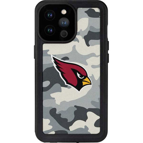 NFL Arizona Cardinals Camo iPhone 14 Pro Max Waterproof Case