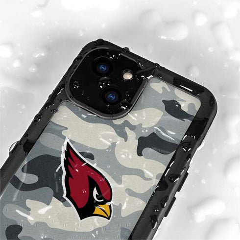 NFL Arizona Cardinals Camo iPhone 15 Plus Waterproof Case