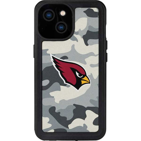 NFL Arizona Cardinals Camo iPhone 15 Waterproof Case