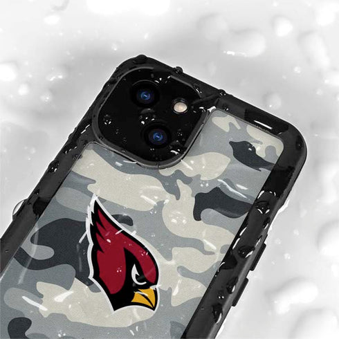 NFL Arizona Cardinals Camo iPhone 15 Waterproof Case